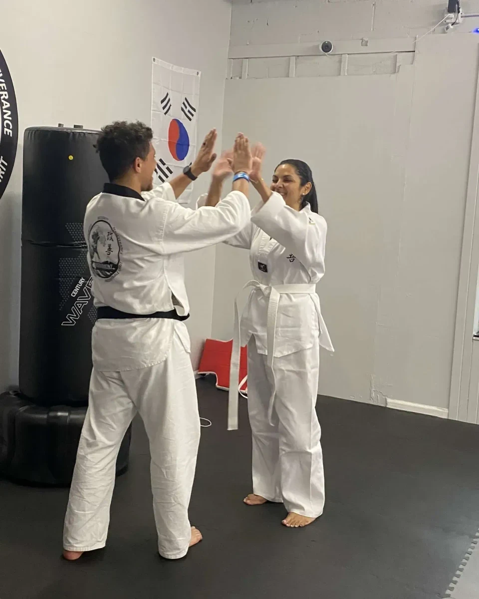 Adult martial arts training