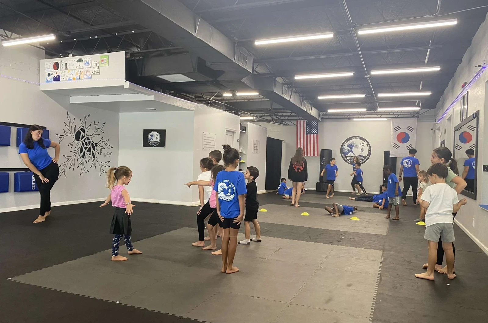 Kids building focus through martial arts
