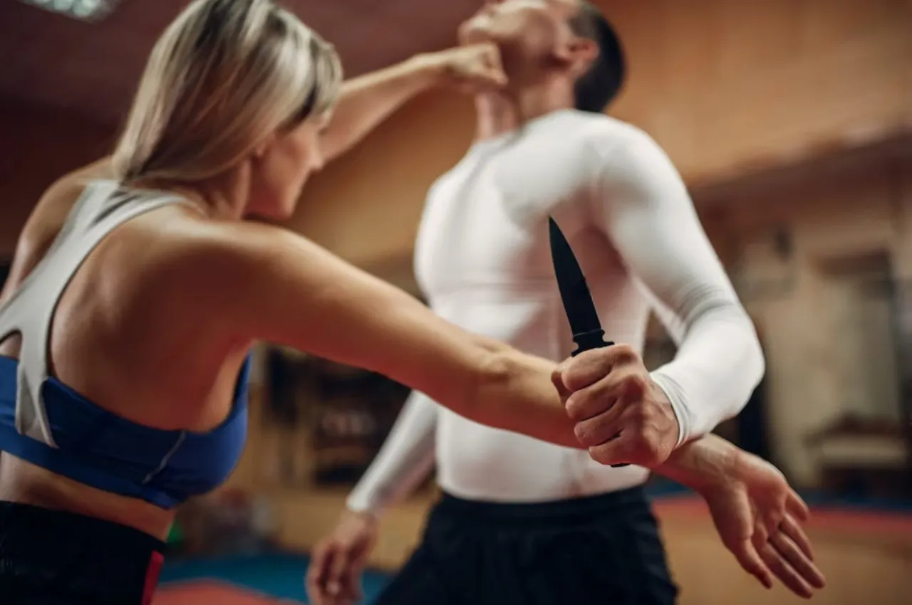 Krav Maga stress relief training at Movement Taekwondo Center